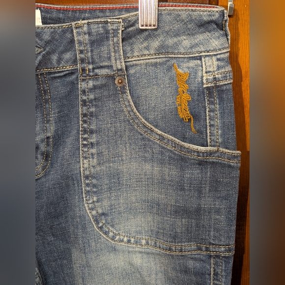 BDG Urban Outfitters Flare Jeans Hippie Bell Bottom Embroidered Pocket - Picture 3 of 11